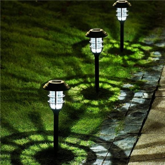 Solar Lights for Outside, Solar Outdoor Lights 8 Pack, Up to 10 Hrs Auto On/Off - Picture 1 of 7